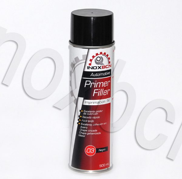 Spray pintura imprimacion acrilica para carroceria color negro 500 ml