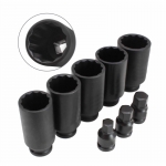 KIT VASOS IMPACTO DE 12 CARAS 30, 32, 34, 35, 36 MM PARA BUJES Y PUNTAS ALLEN