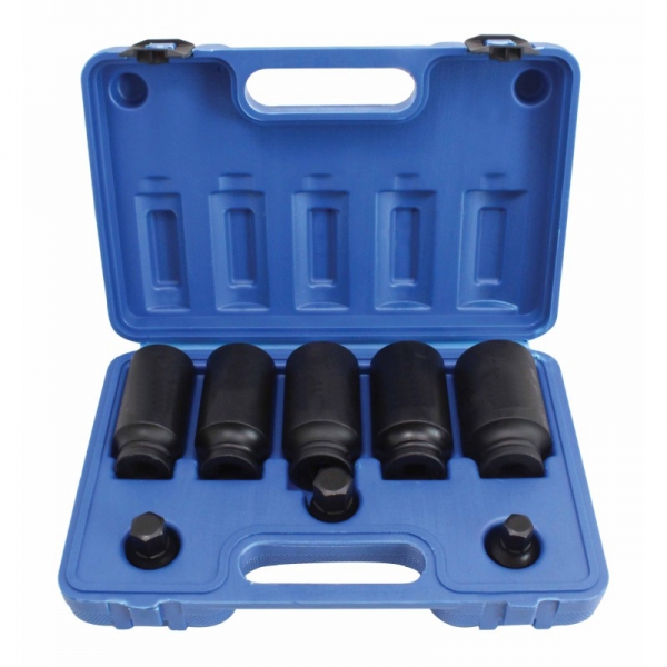 KIT VASOS IMPACTO DE 12 CARAS 30, 32, 34, 35, 36 MM PARA BUJES Y PUNTAS ALLEN