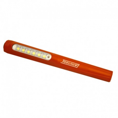 linterna bolígrafo con bateria recargable 6 + 1 led smd 140 lumens