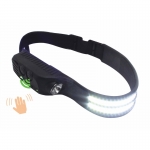 Linterna Frontal LED Recargable USB con Sensor de Movimiento y Batería Integrada 350 Lúmenes,Ideal para camping, trabajo y actividades nocturnas.