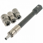 Kit escariador asiento de inyectores diesel 7 pzas