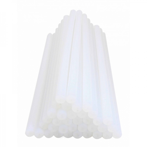 Cola termofusible de silicona transparente para pistola caliente 11x300 mm 1 kgs