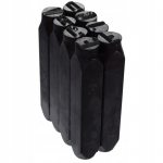 Juego de punzones de letras y números 10 mm