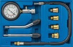 Comprobador de Compresión 8 Piezas para Motores Gasolina , Compresímetro 0-21 Bar con Adaptadores M10-M18