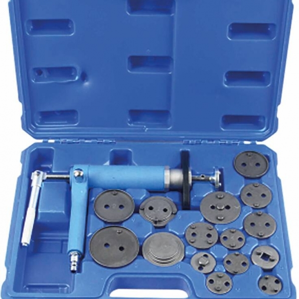Kit Reposicionador de Frenos Neumático 16 Piezas herramienta compatible con múltiples vehículos.